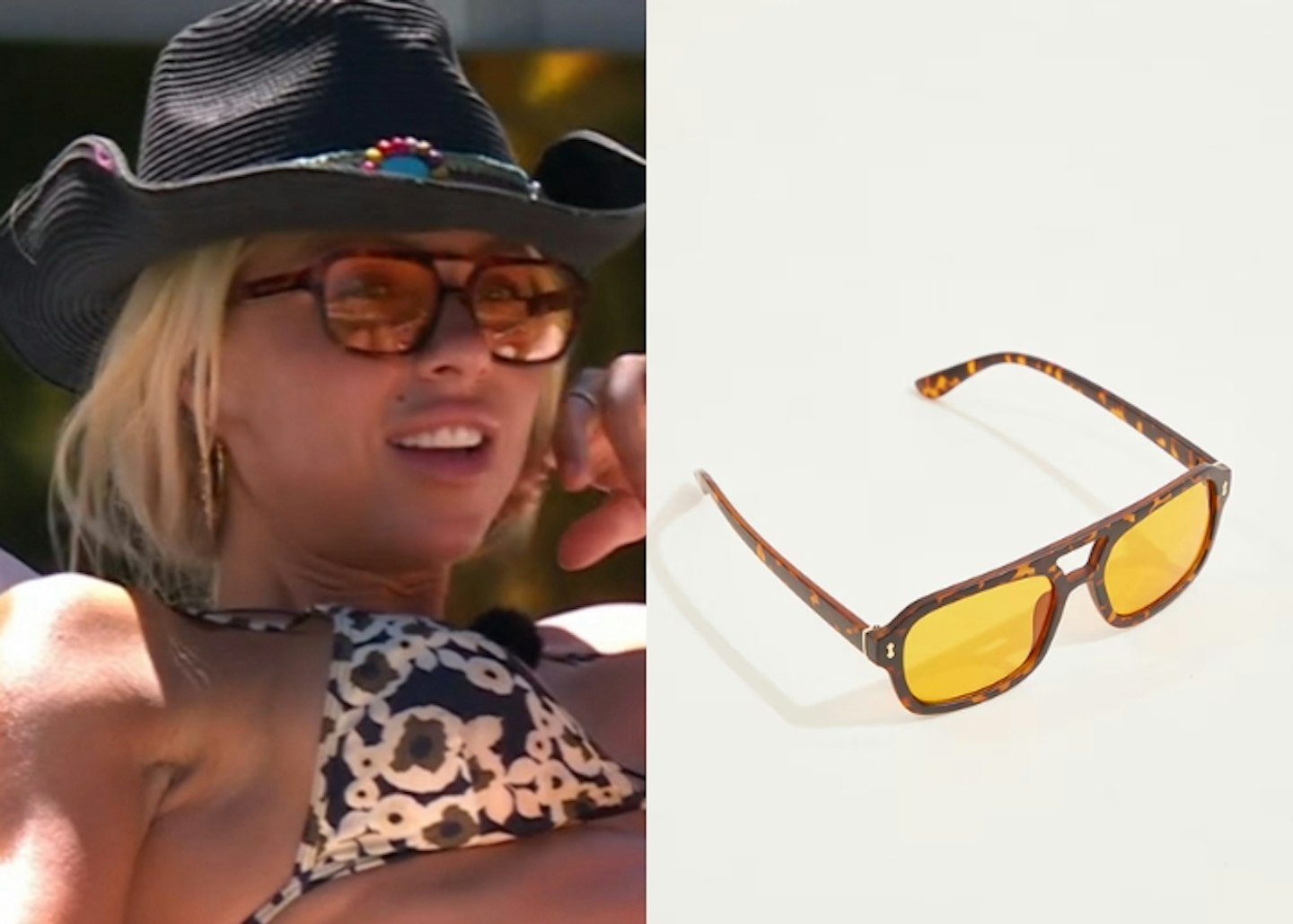 Gabby Allen's Tortoiseshell Aviator Sunglasses