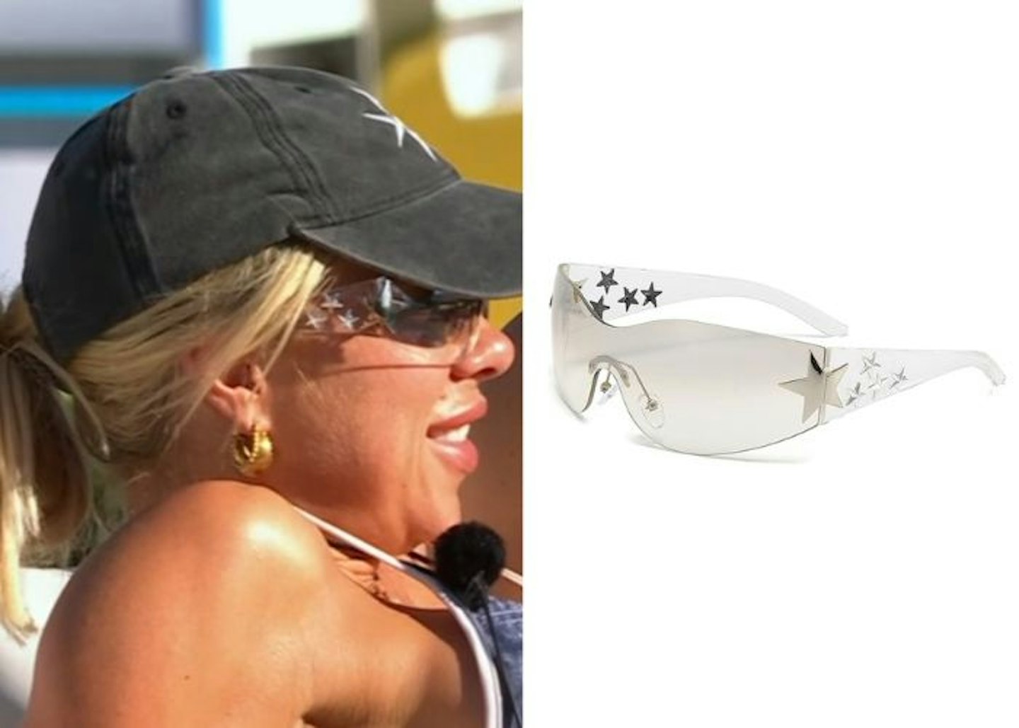 Gabby Allen's Star Print Y2K Sunglasses