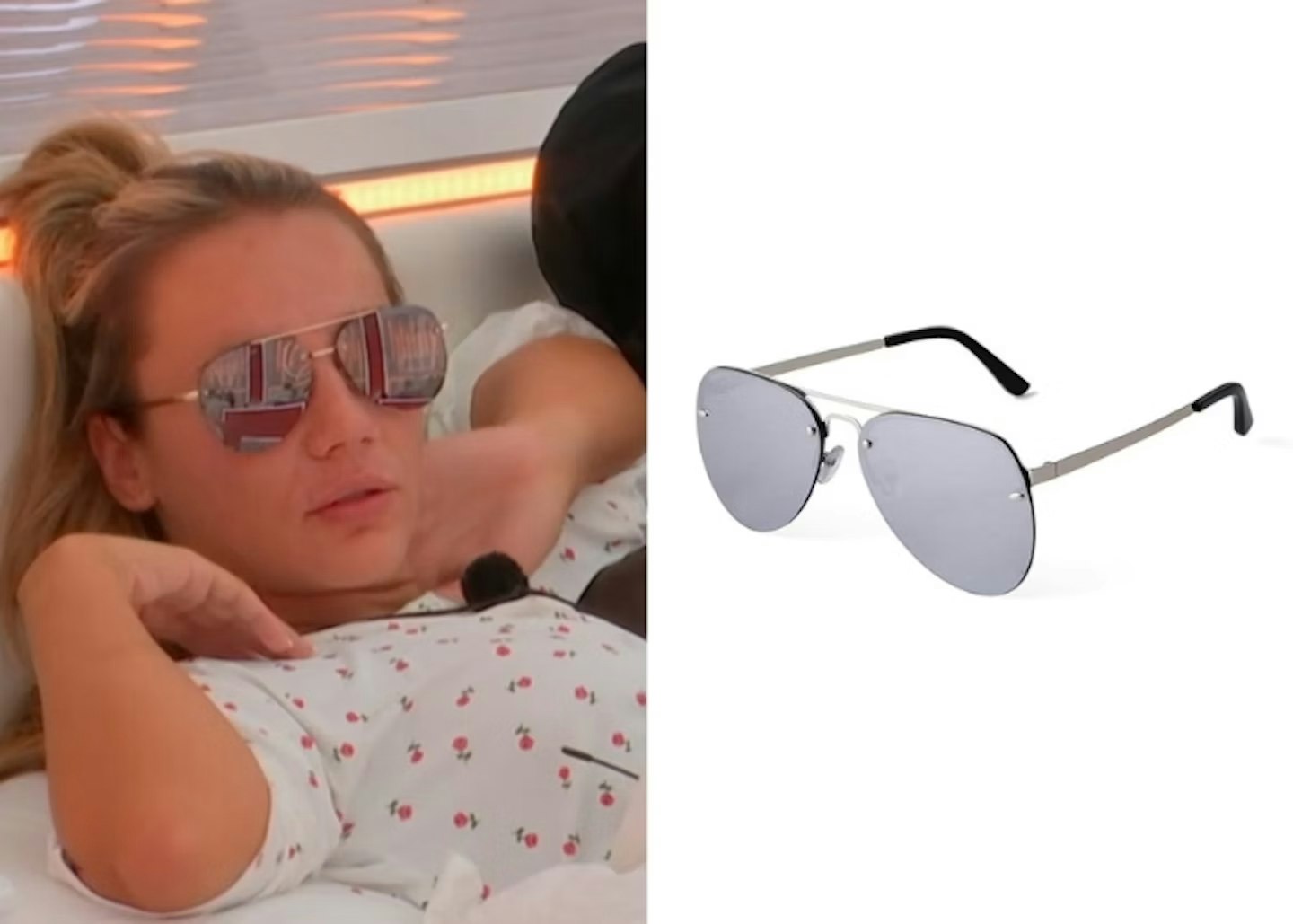 Meg Moore's Big Frame Mirror Sunglasses
