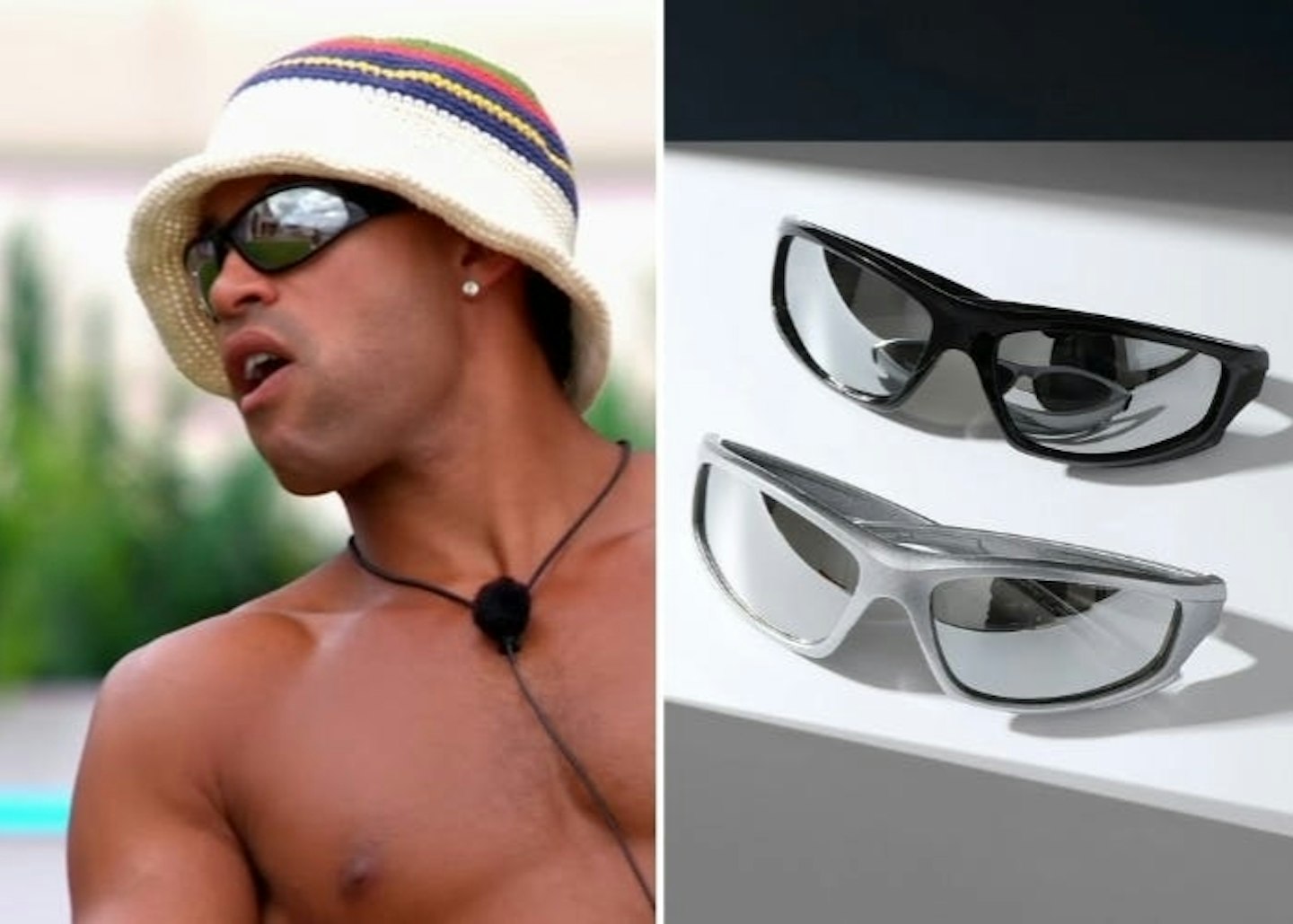 Conor Phillips' Black Wraparound Sunglasses
