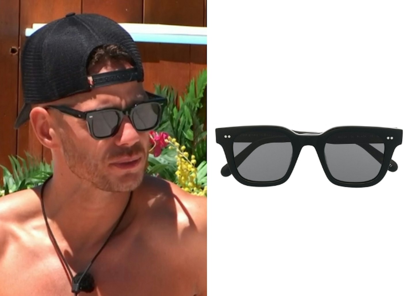 Scott Thomas' Chunky Black Chimi Sunglasses