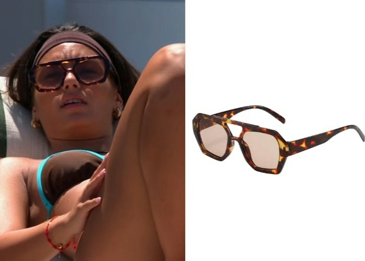 Megan Forte Clarke's Tortoiseshell Aviator Sunglasses