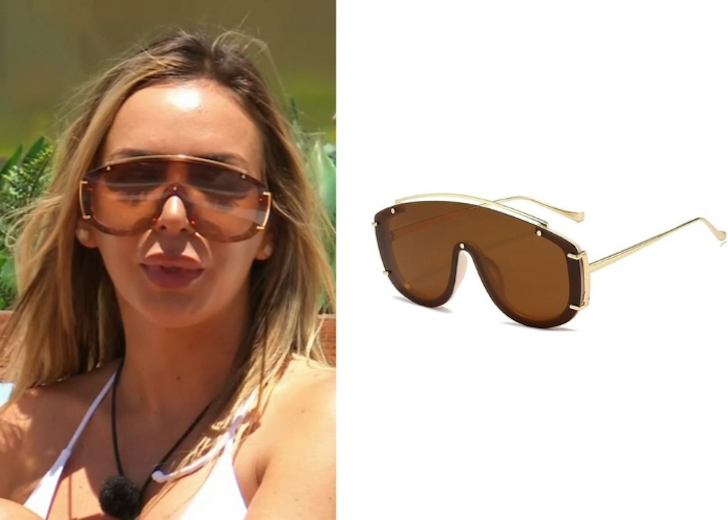 Elma Pazar's Brown Visor Sunglasses