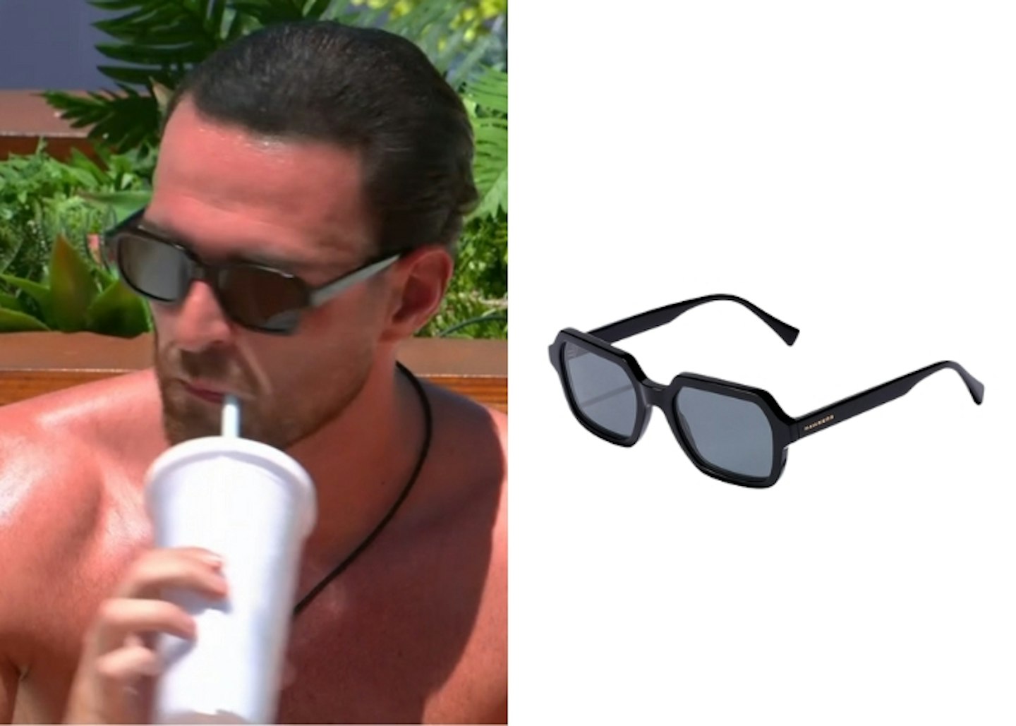 Ronnie Vint's Black Square Frame Sunglasses