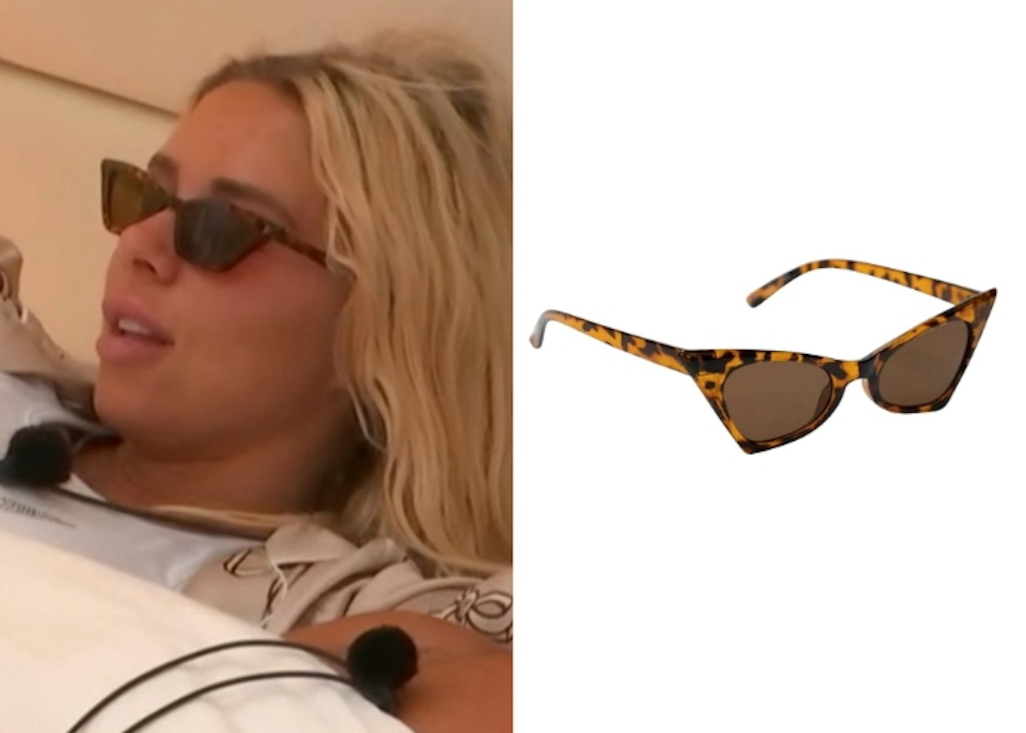 Gabby Allen's Tortoiseshell Cat Eye Sunglasses