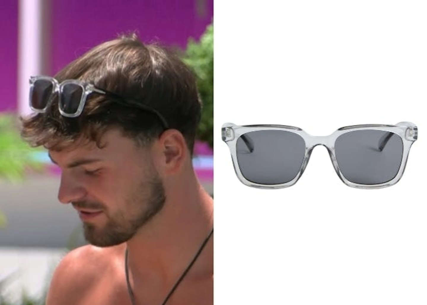 Ty Isherwood's Clear D Frame Sunglasses