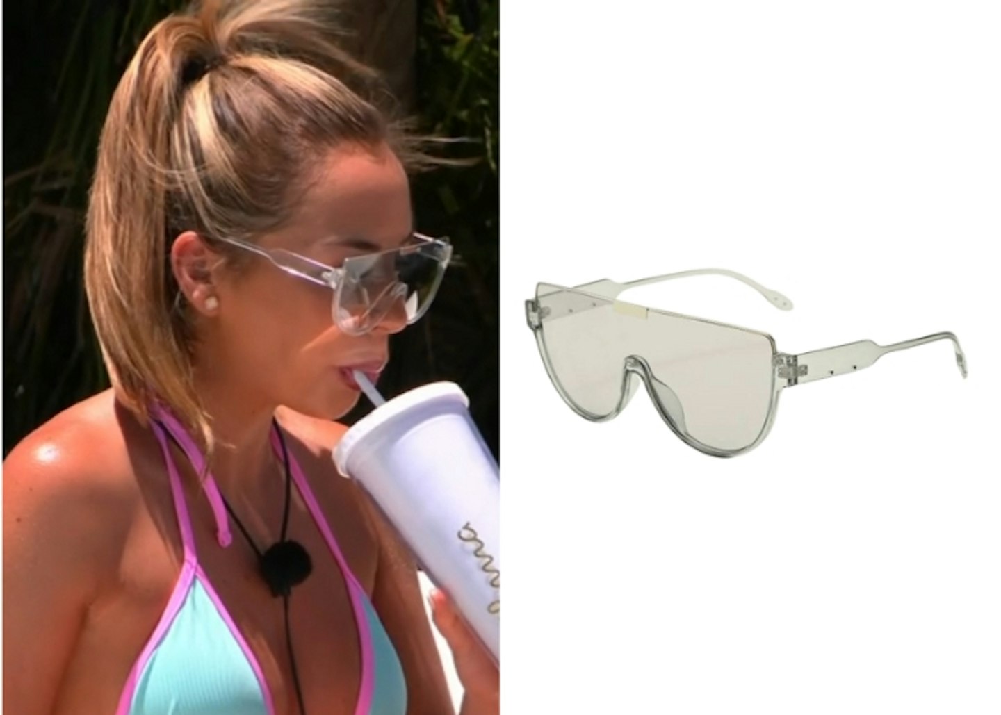 Elma Pazar's Clear Visor Sunglasses