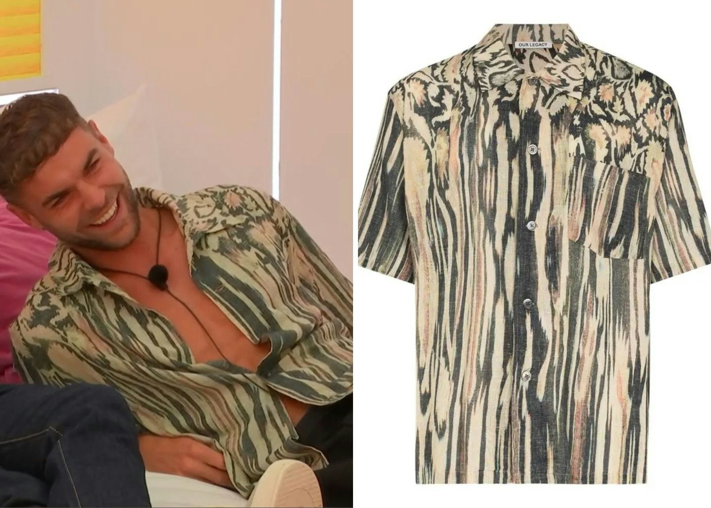 Harry's abstract pattern shirt