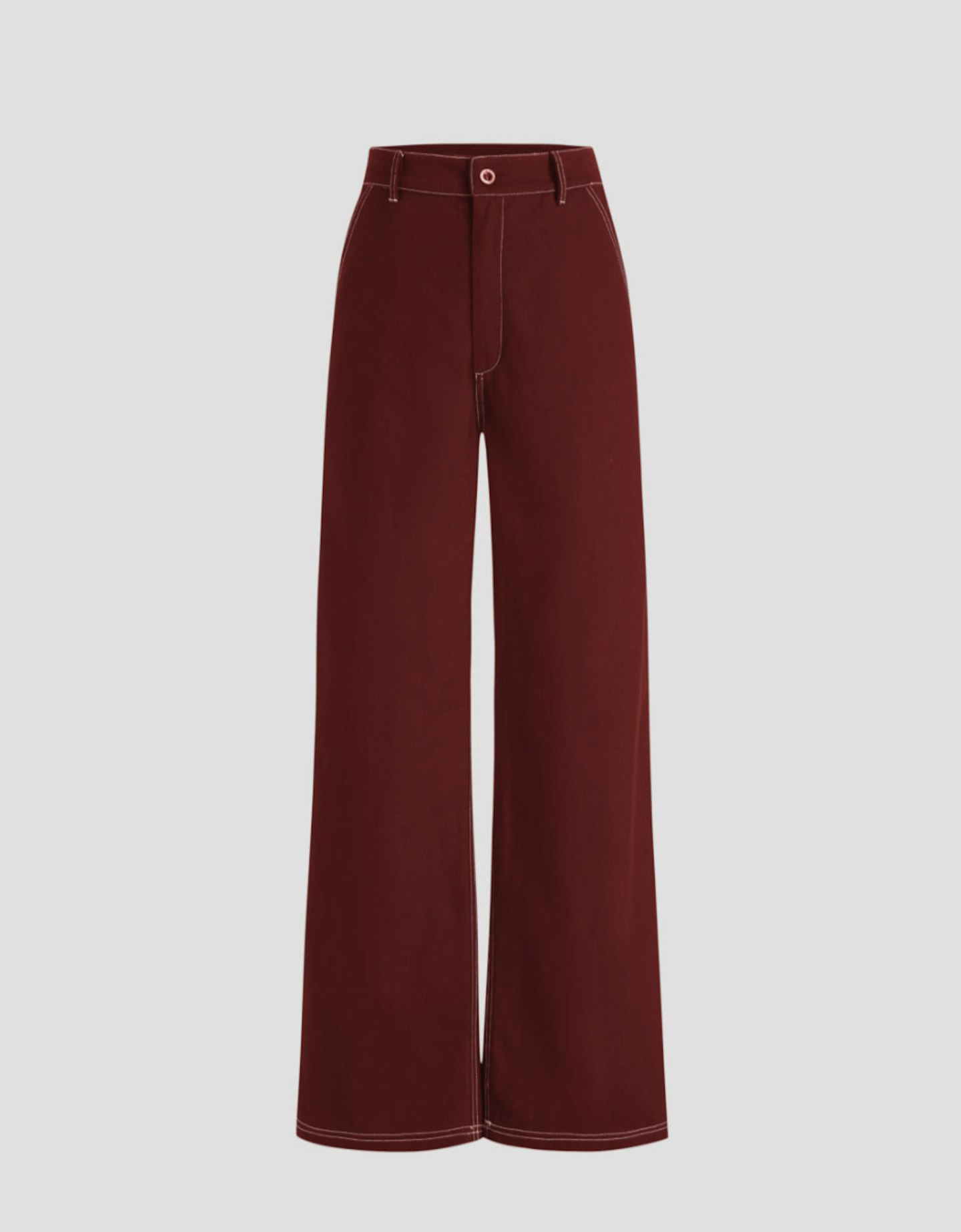 Stitching Wide Leg Trousers