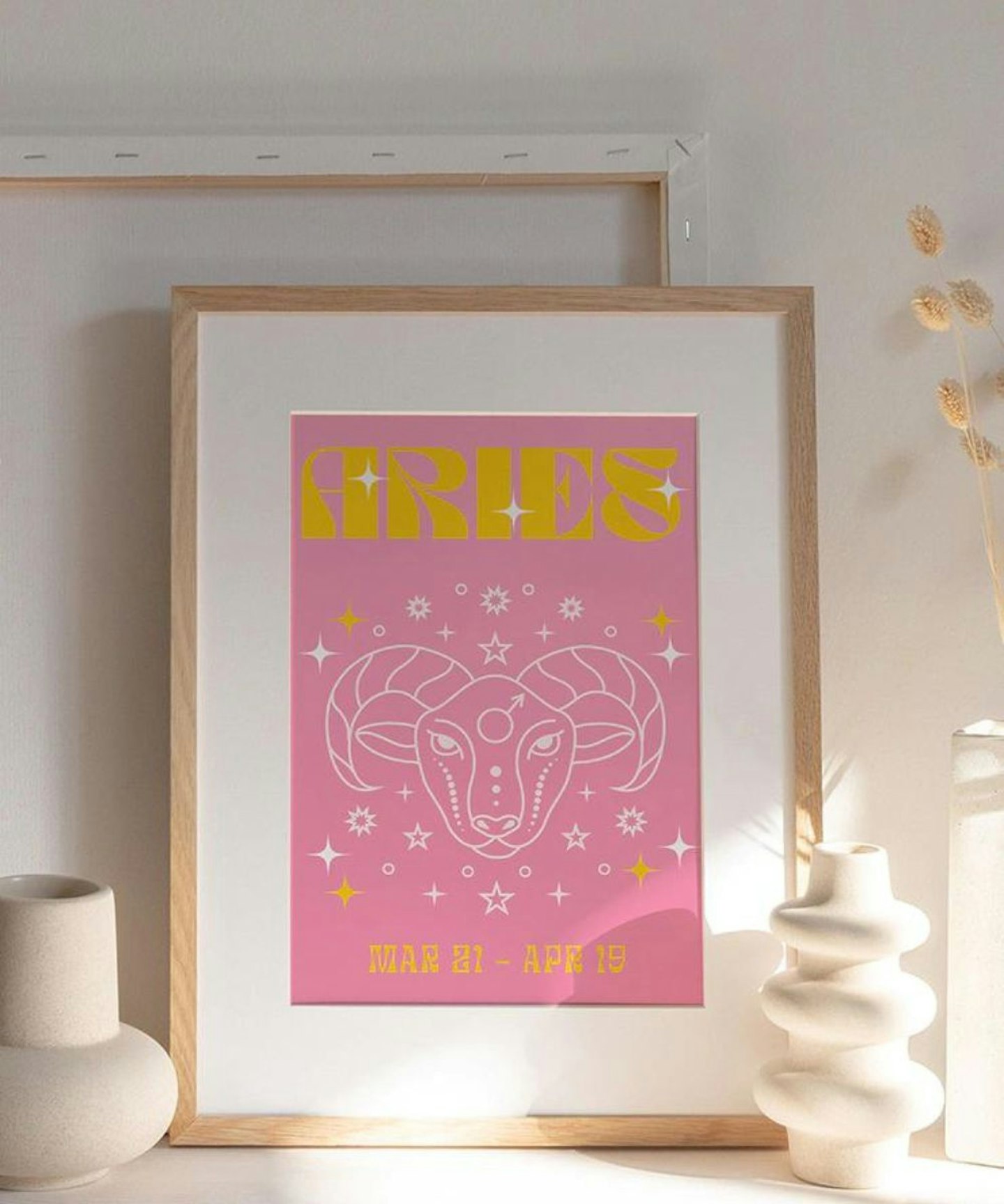 Aries Bright Astrology A4 Print