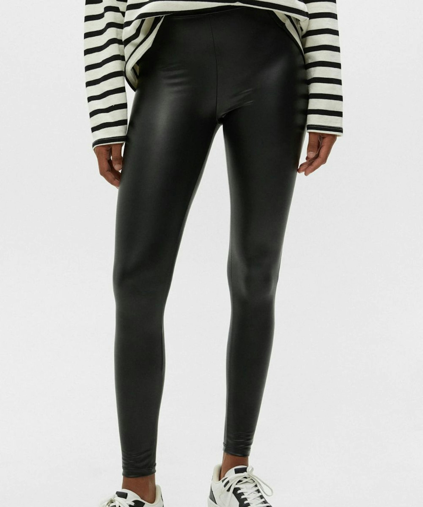 Basic Faux Leather Leggings