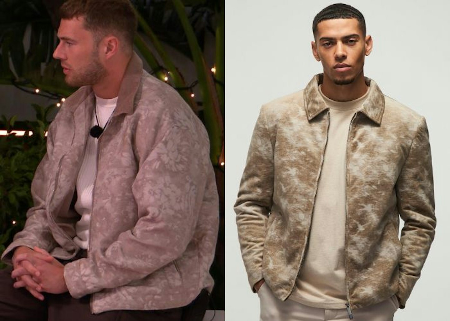 Curtis Pritchard's Distressed Jacket And Ribbed T-Shirt