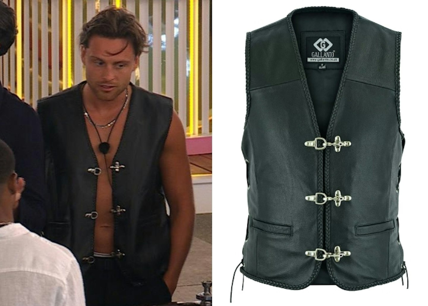 Casey O'Gorman's Leather Biker Vest