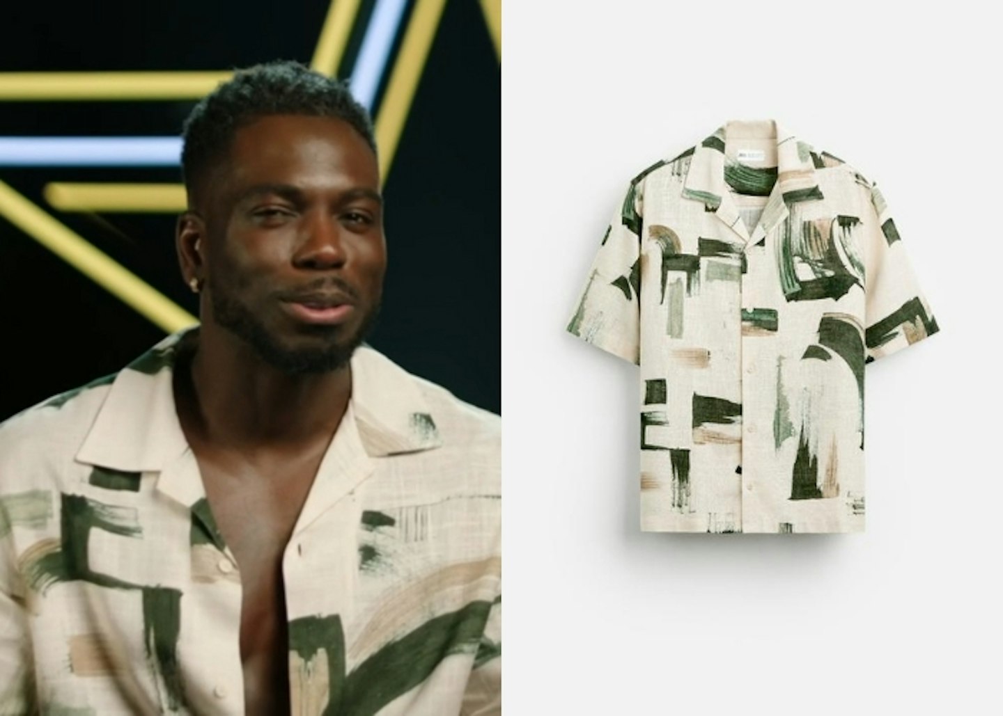 Marcel Sommerville's Abstract Printed Shirt