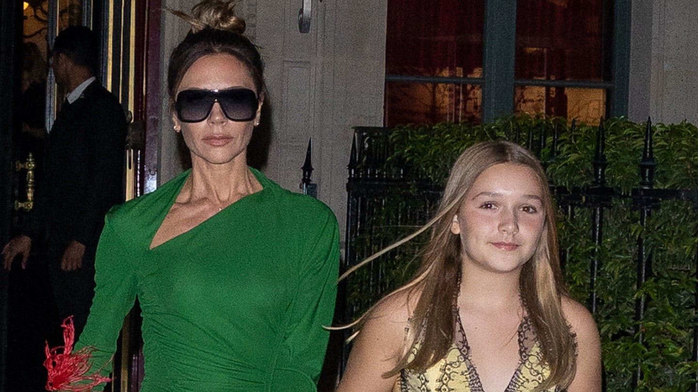 Victoria Beckham and her daughter Harper