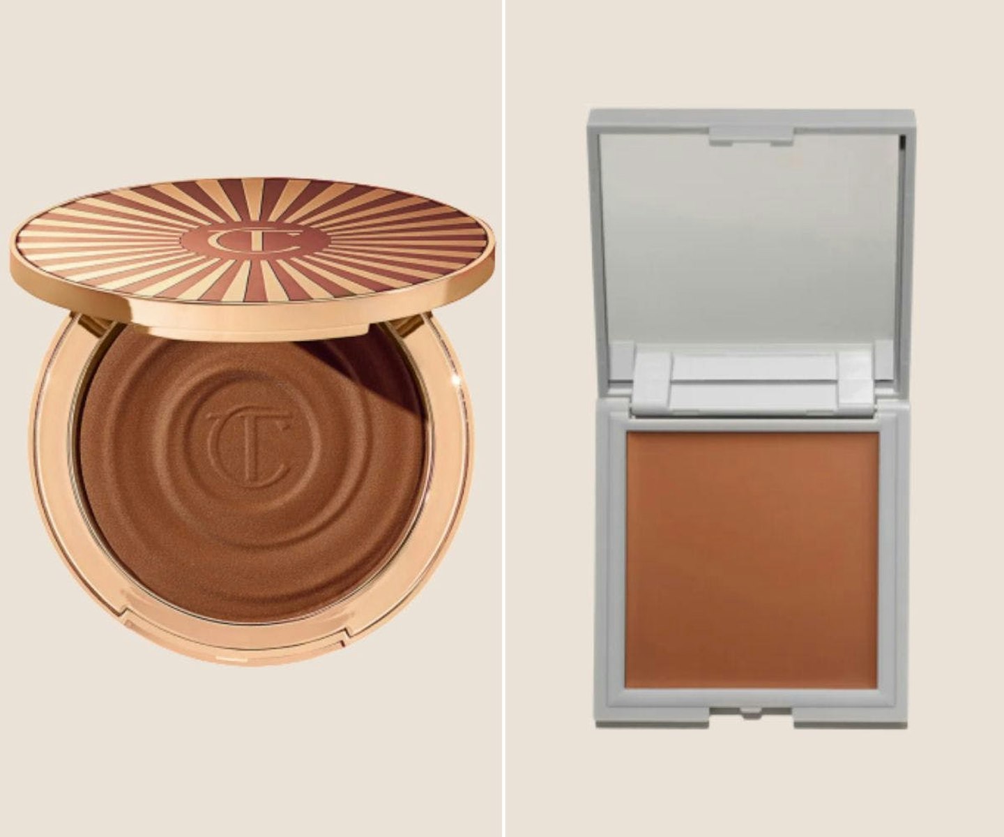 Charlotte Tilbury Beautiful Skin Sun-Kissed Glow Bronzer & REFY Cream Bronzer