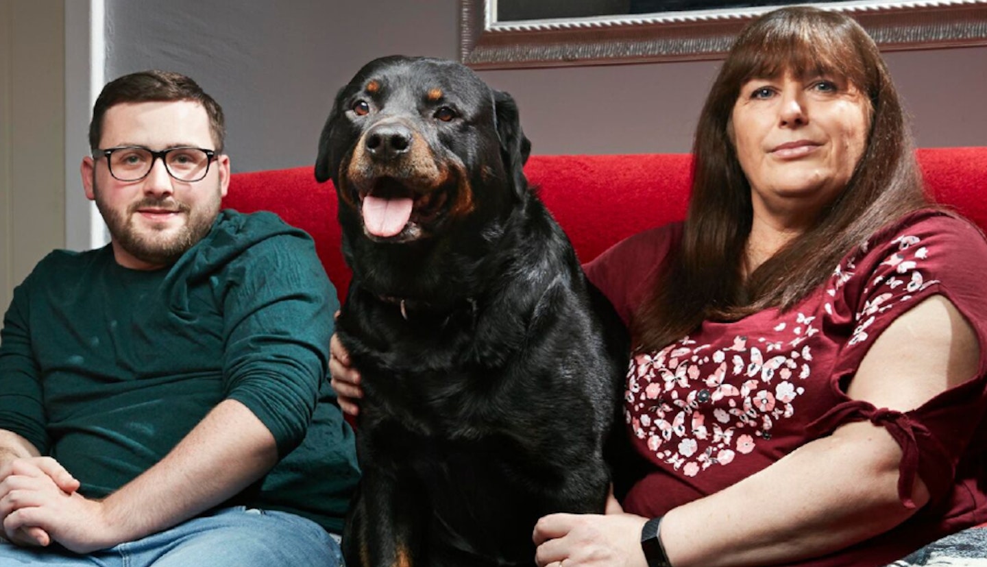 Gogglebox's Shaun Malone, Julie Malone and their dog