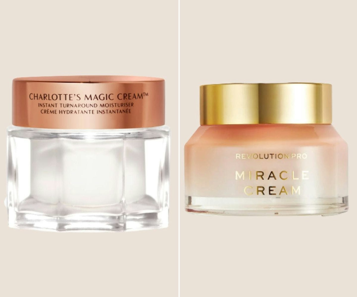 Charlotte Tilbury Magic Cream & Revolution Pro Miracle Cream