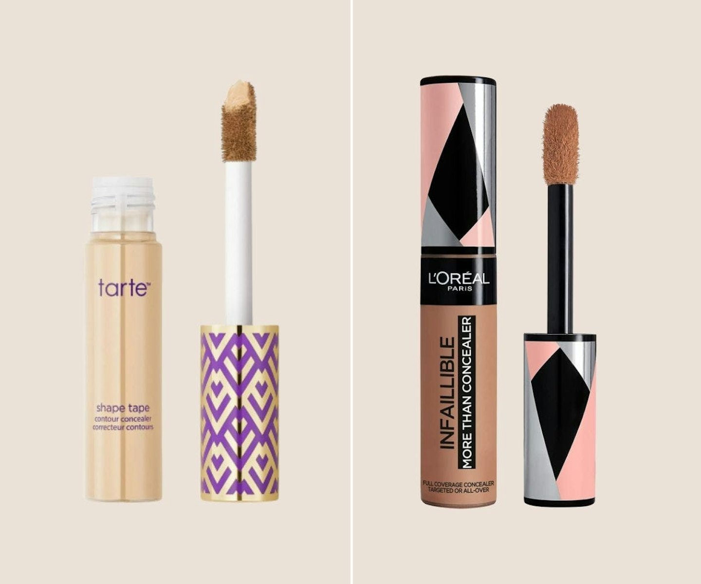 Tarte Shape Tape & L'Oréal Paris Infallible More Than Concealer