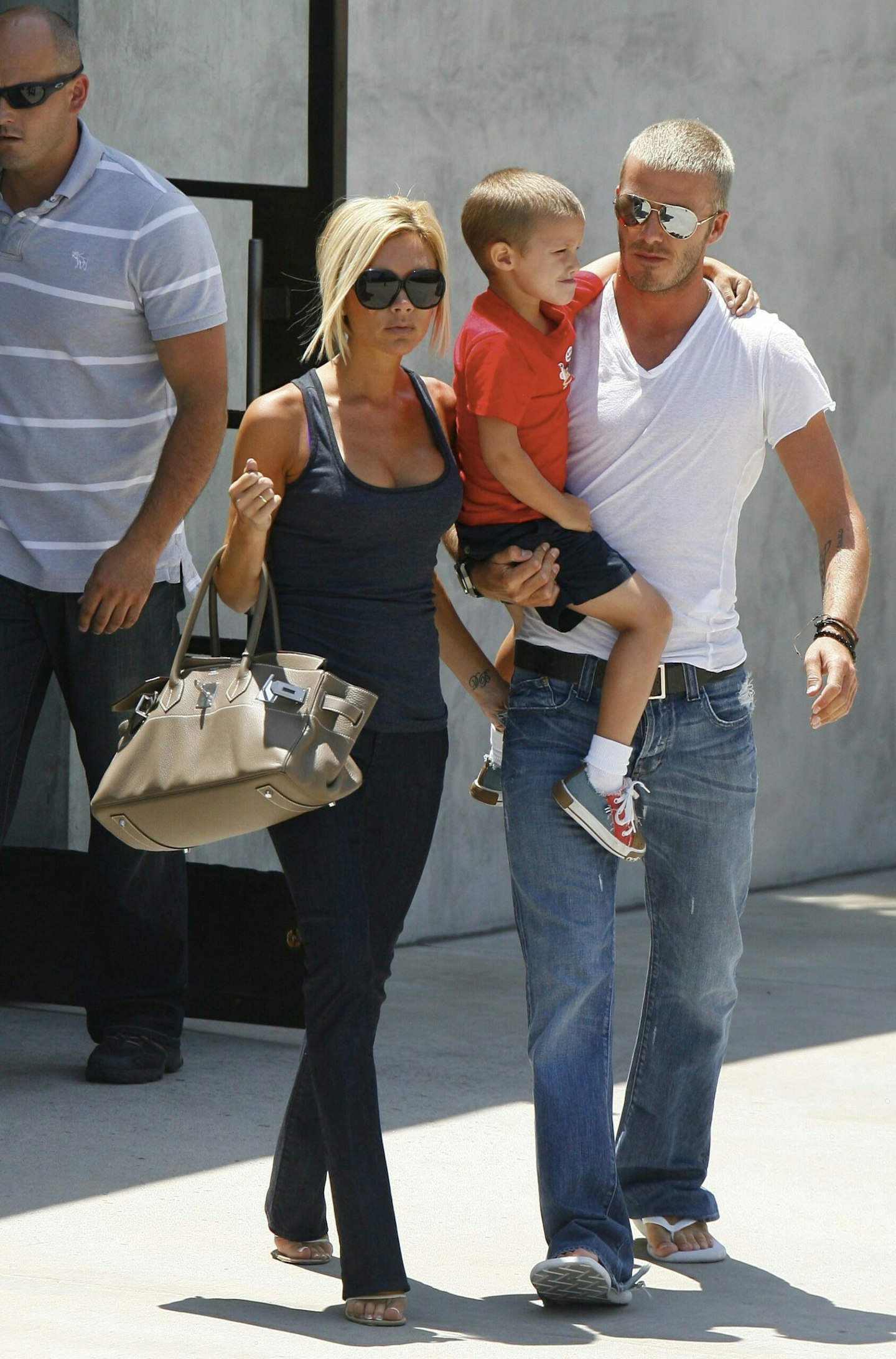 david victoria beckham and baby romeo