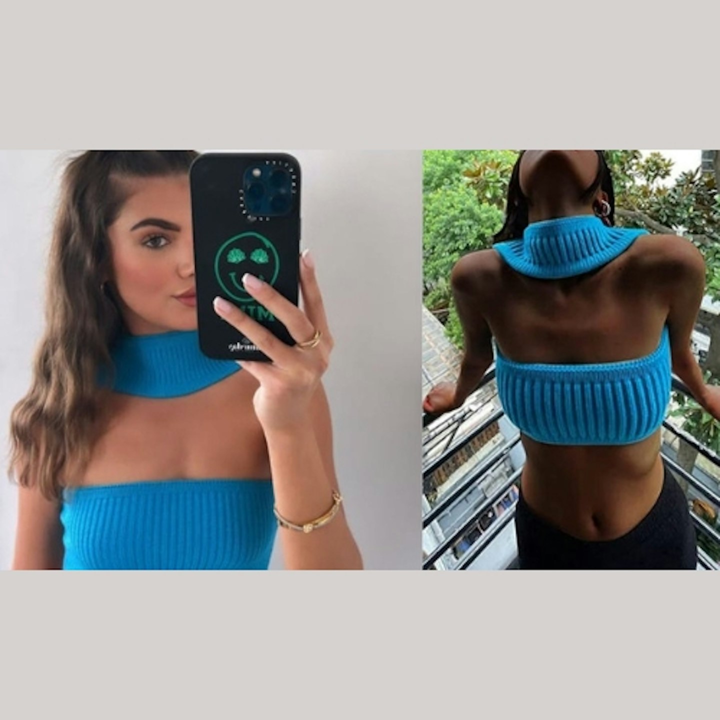 Samie's Blue Crop Top