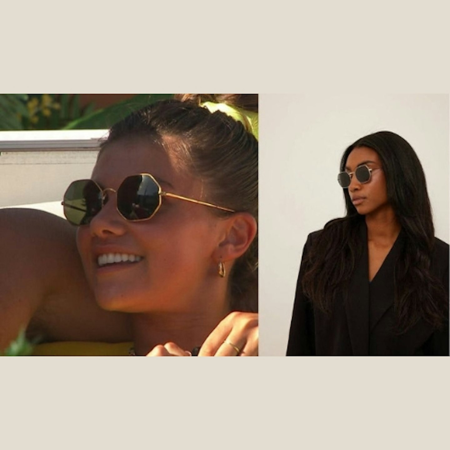 Samie's Octagonal Gold Glasses