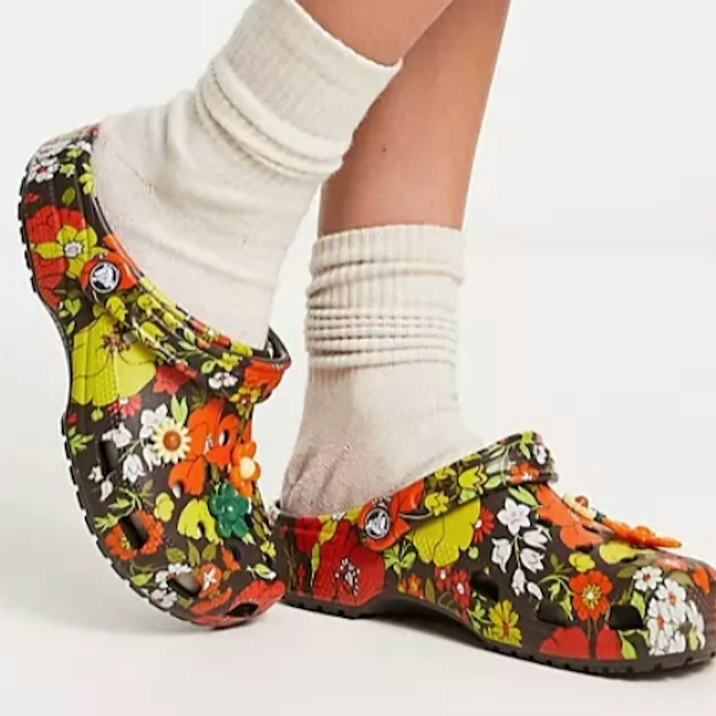 Crocs Classic Clogs In Retro Floral - Exclusive To ASOS