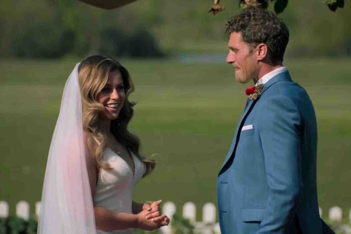 Sophie and Johnathan from MAFS UK on their wedding day