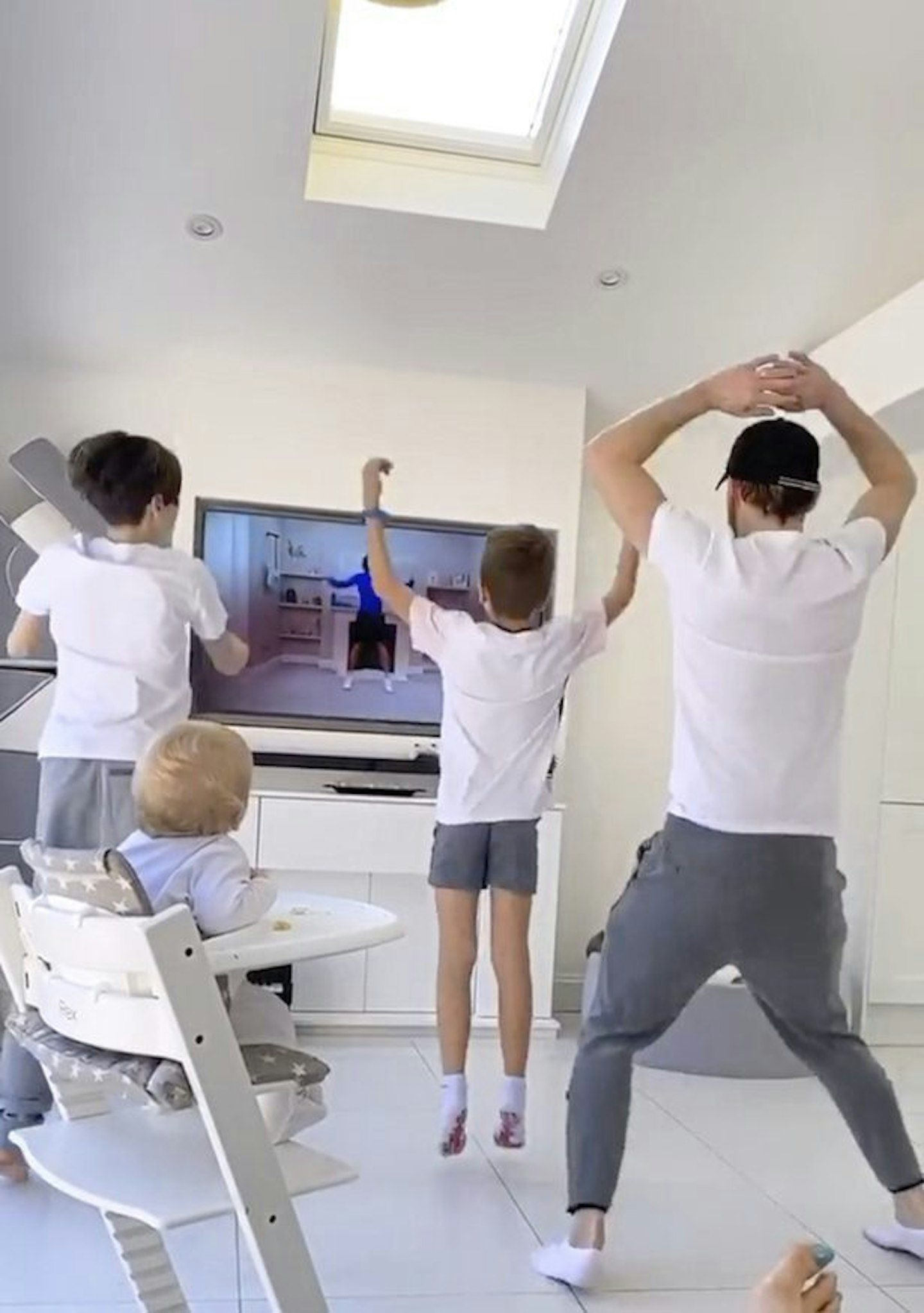 stacey solomon kids exercising