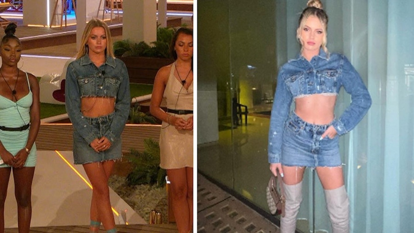 tasha ghouri double denim love island villa