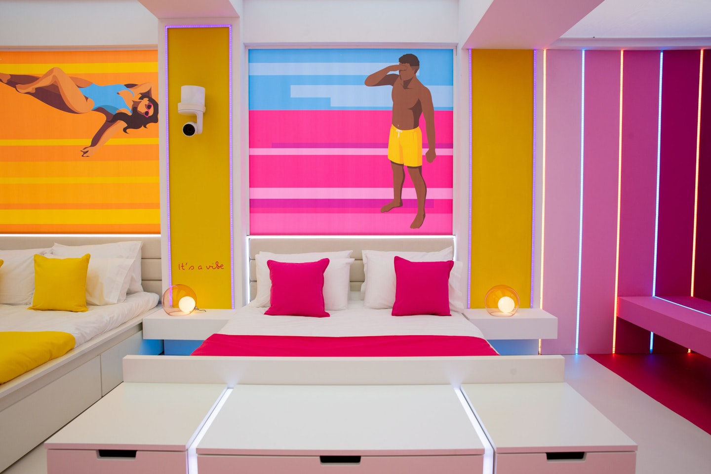 Love Island bedroom