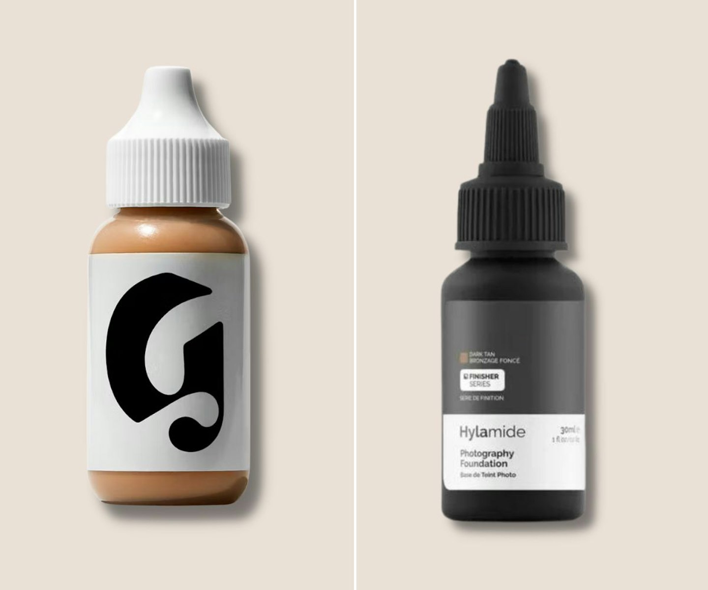 Glossier Skin Tint vs Hylamide Photography Foundation