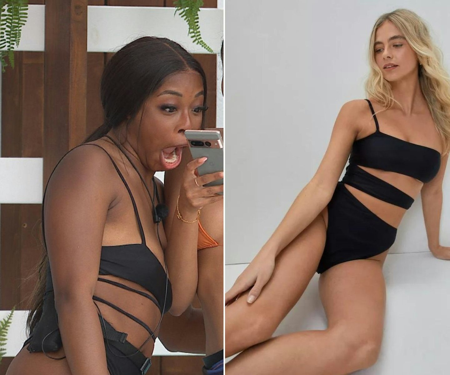 Catherine's Black One-Piece