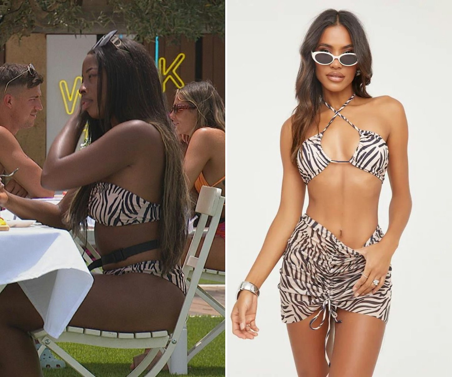 Catherine's zebra print bikini