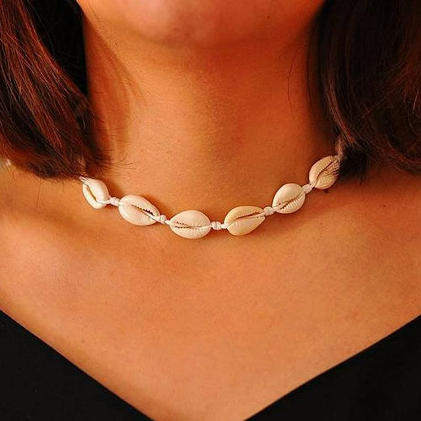 Etsy Cowrie Shell Adjustable Choker Necklace