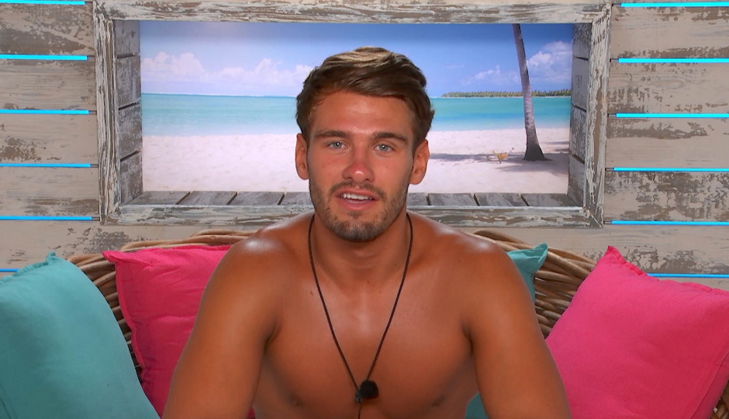 Jacques O'Neill in the Love Island Beach Hut