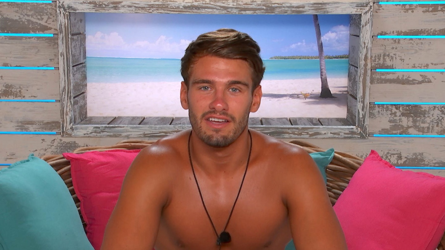 Jacques O'Neill in the Love Island Beach Hut