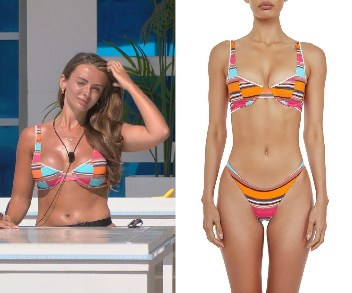 Kady's multicoloured bikini