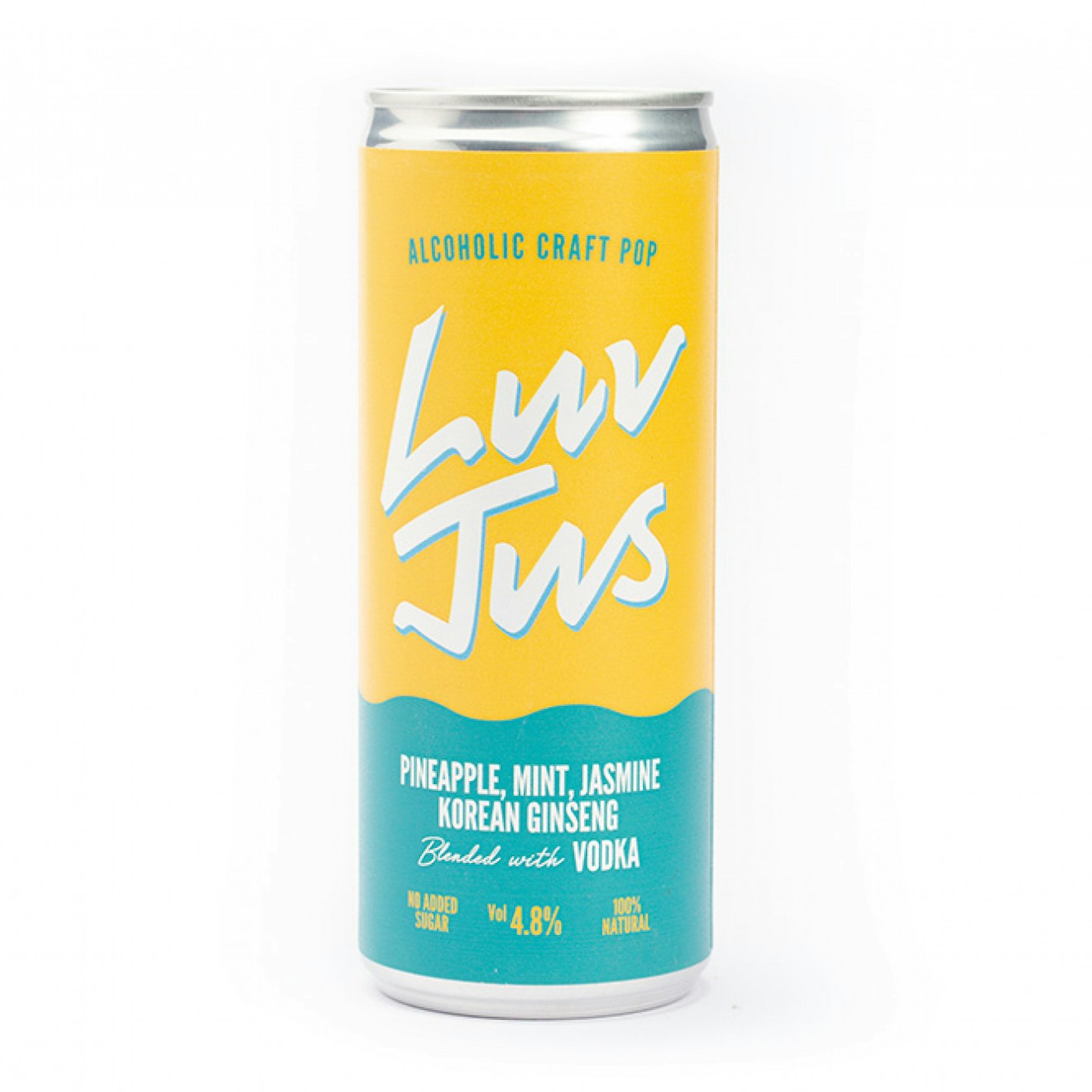 LuvJus, Pineapple, Mint, Jasmine, Korean Ginseng blended with Vodka