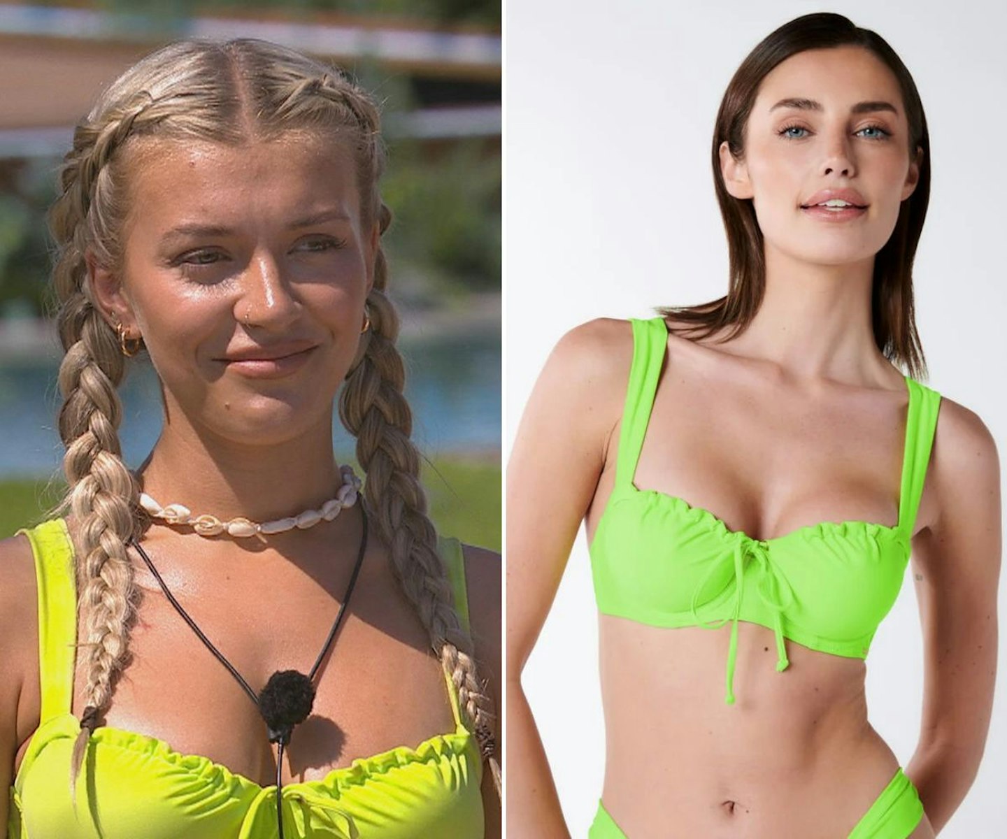 Molly's lime green bikini