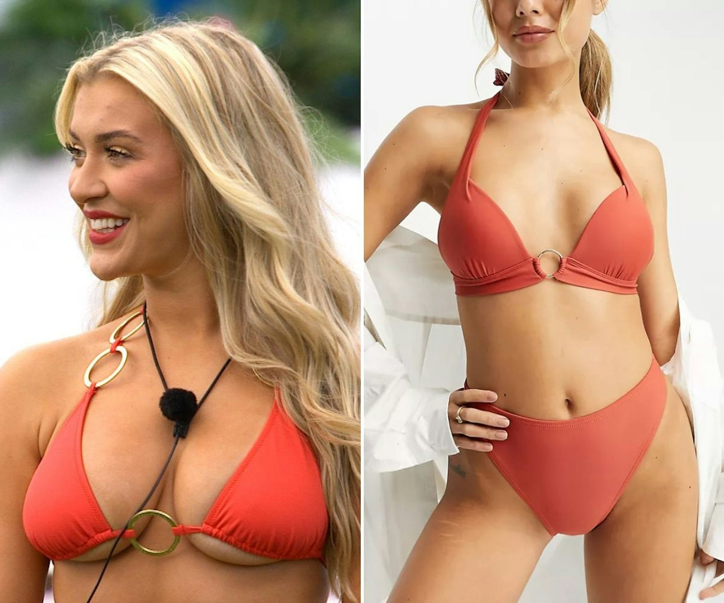 Molly Marsh's red circle bikini