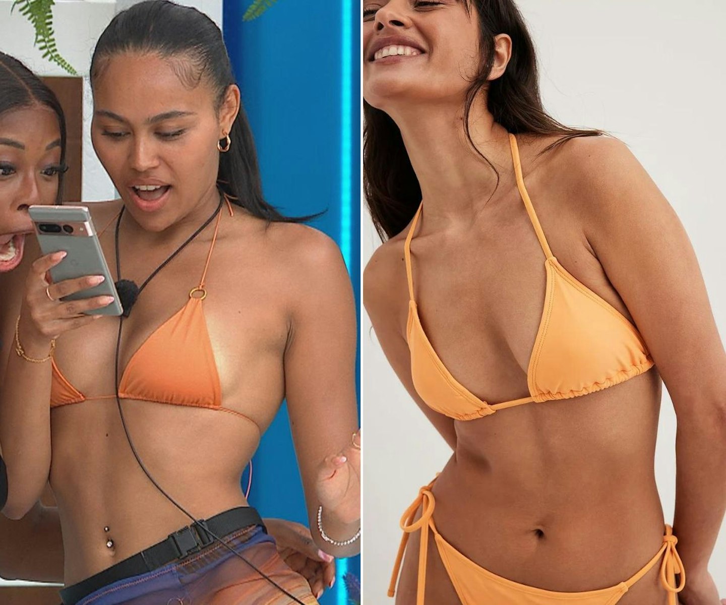 orange bikini
