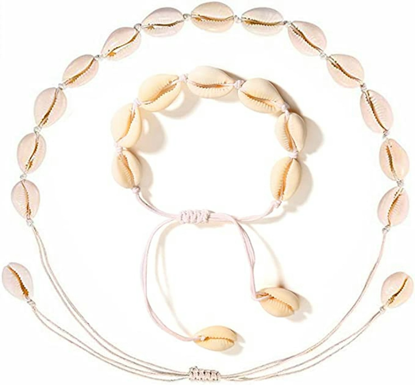 kuou 2 Pcs Shell Necklace And Bracelet