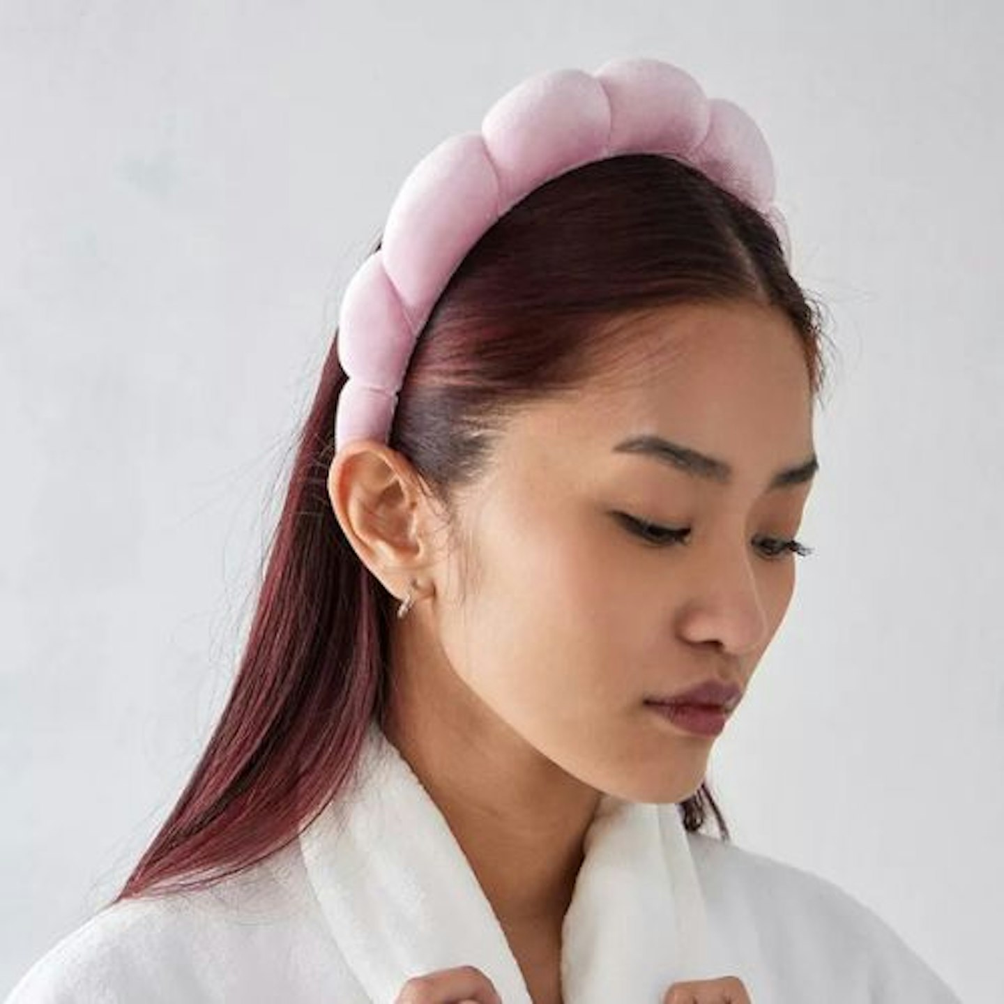 Urban Outfitters Puffy Pink Spa Headband