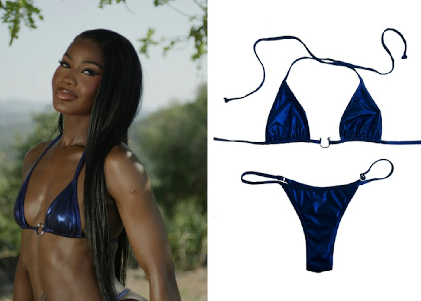 Billykiss' metallic navy bikini