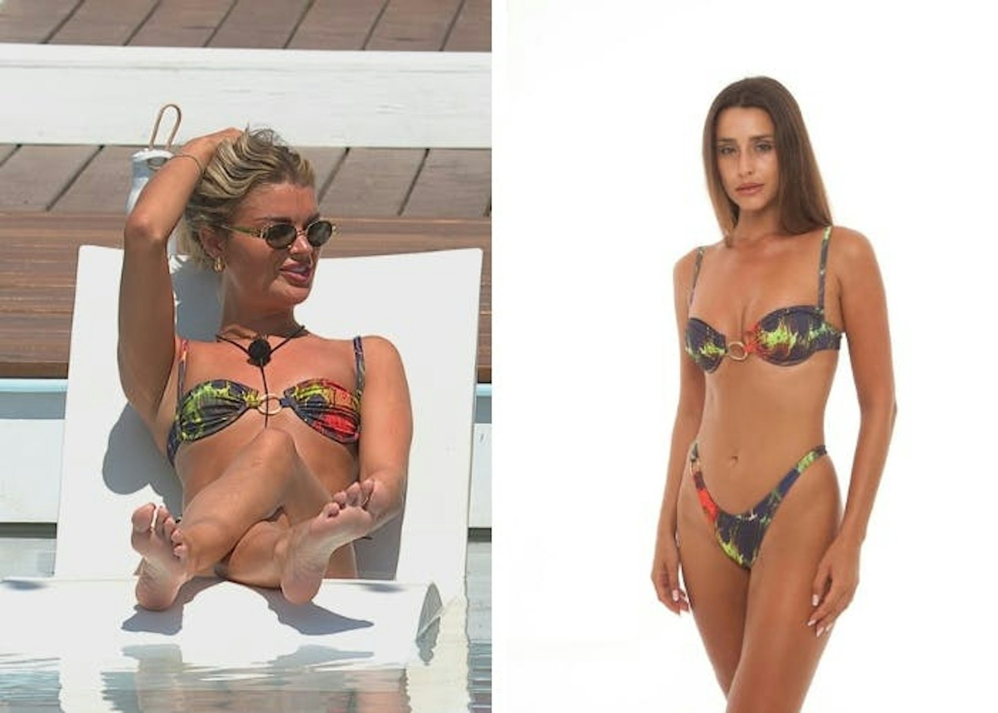 Helena's abstract print bikini