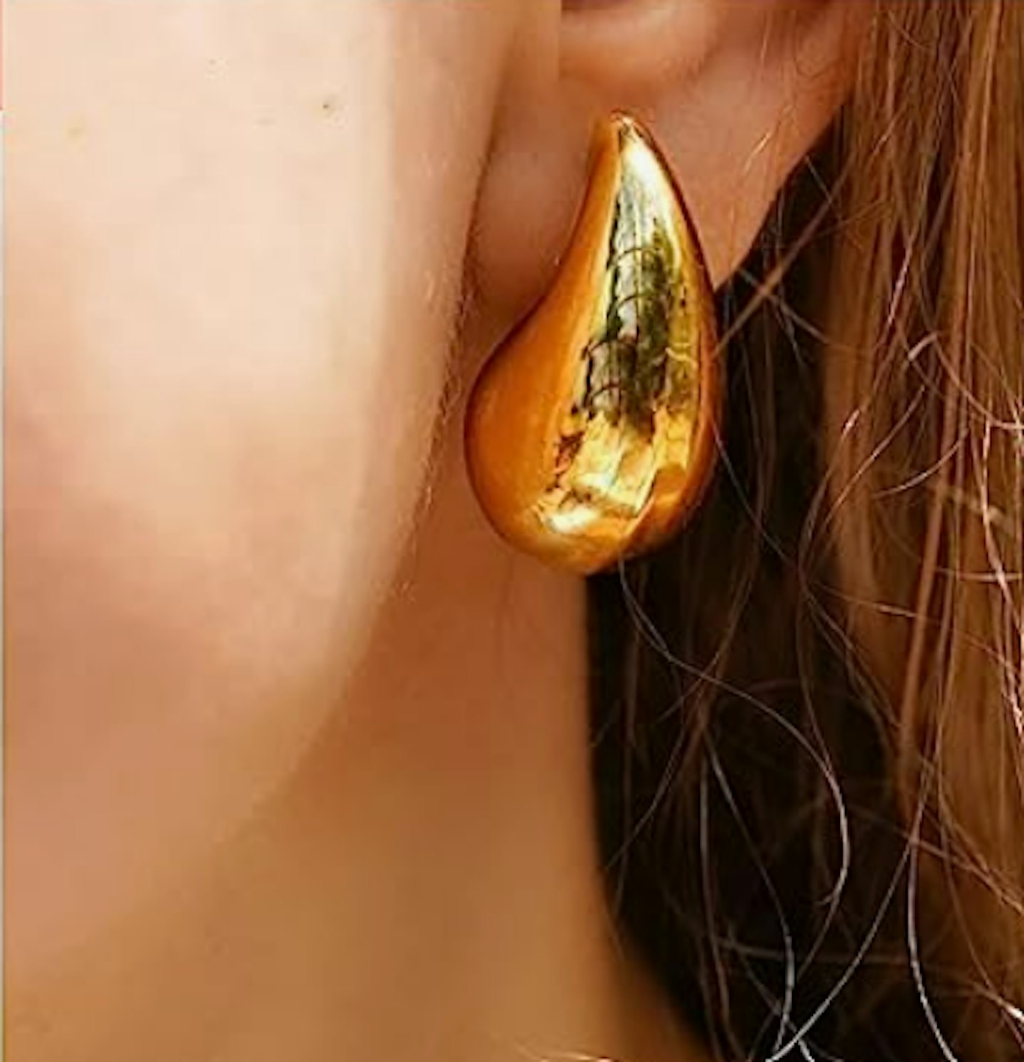 Funte Chunky Gold Hoop Earrings