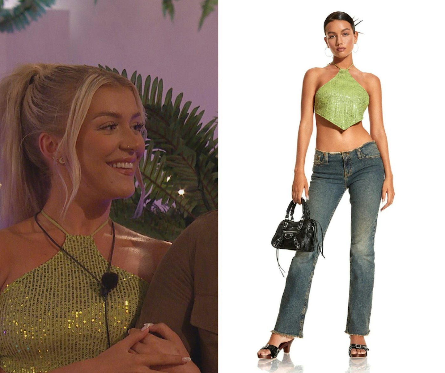 Molly's Green Halter Neck Top