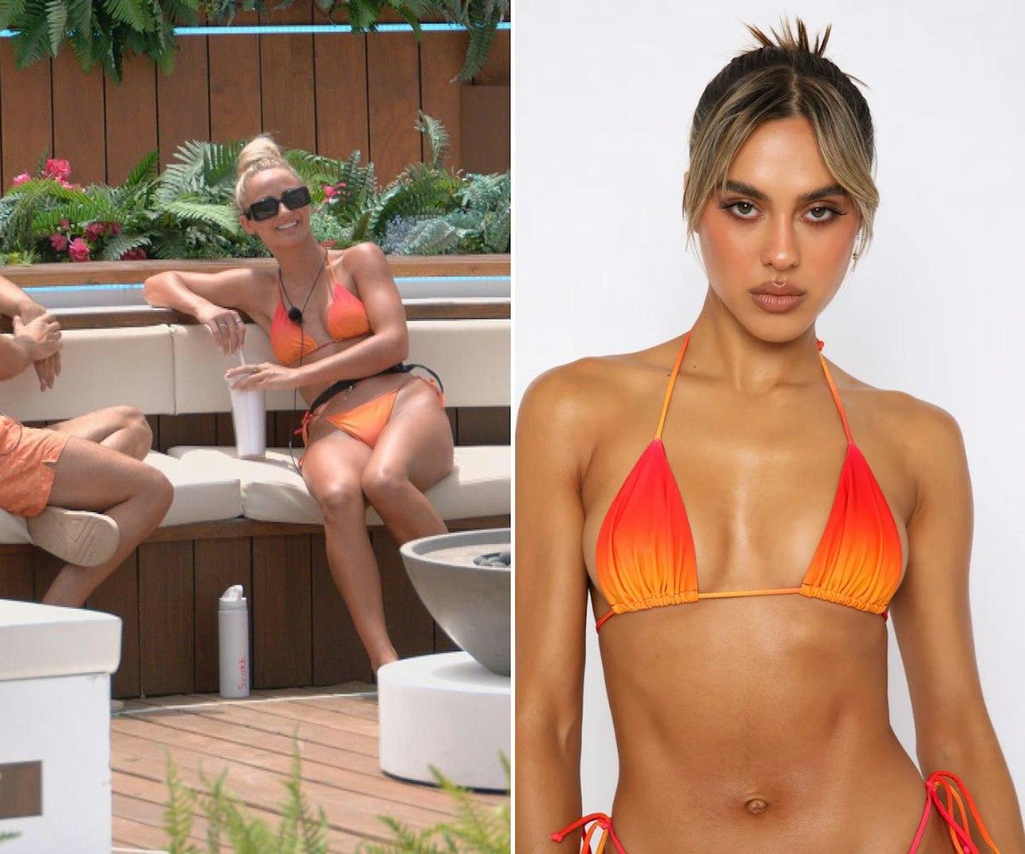 Abi's orange ombre bikini