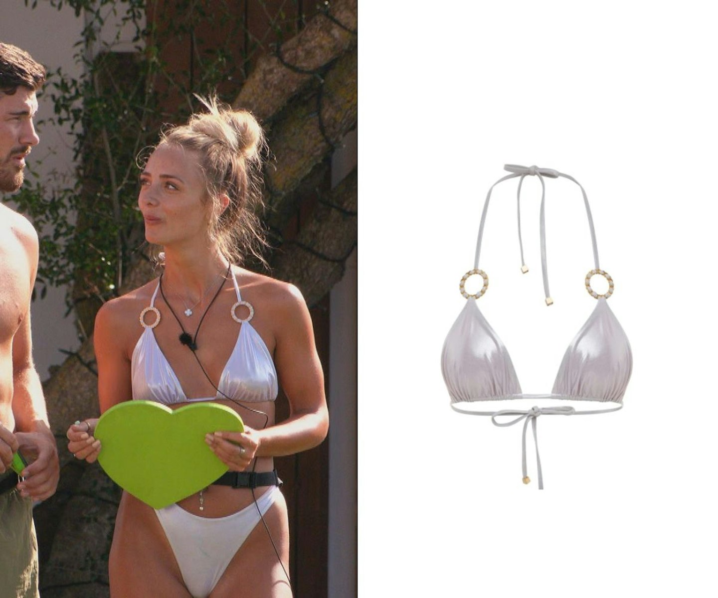 Abi's silver circle bikini